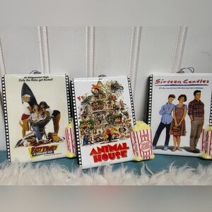 Retro Mini Movie Poster Ornament Set
